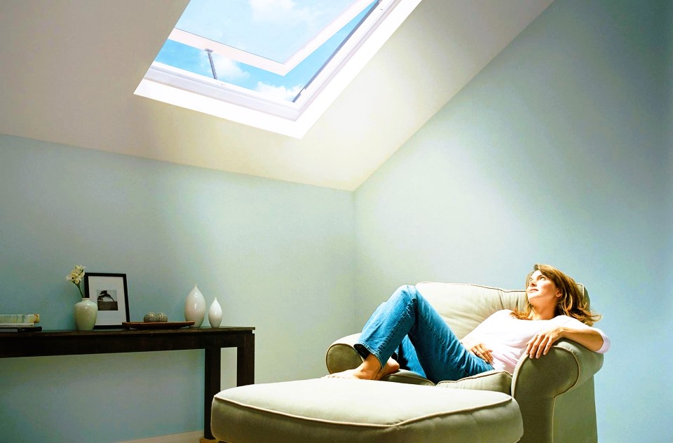 Bring natural light with skylights
