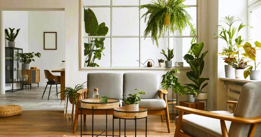 The use of plants for the interior